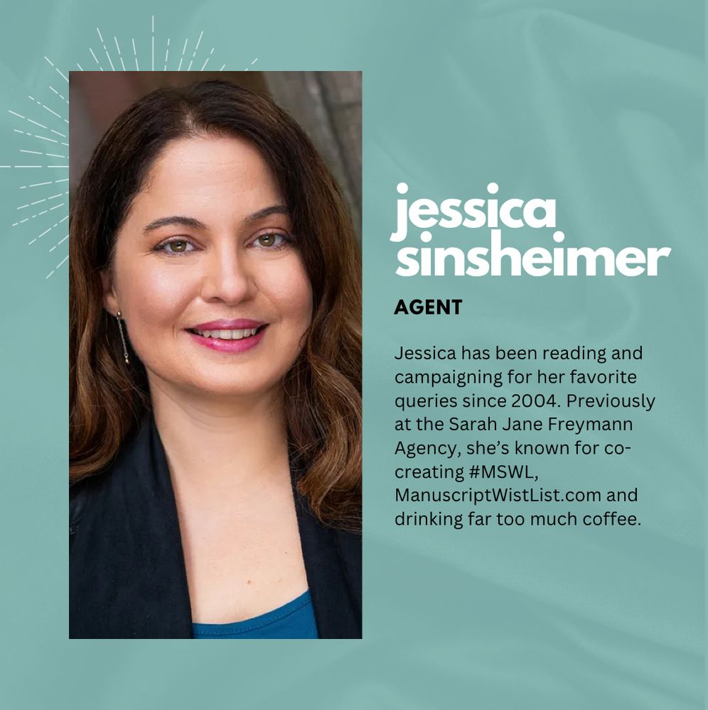 Photo graphic of Jessica Sinsheimer, agent at Context Literary with her bio. 