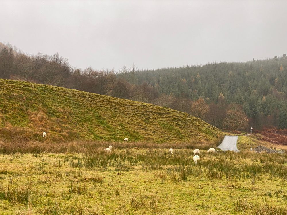 The mountain road Tregaron to Abergwesyn