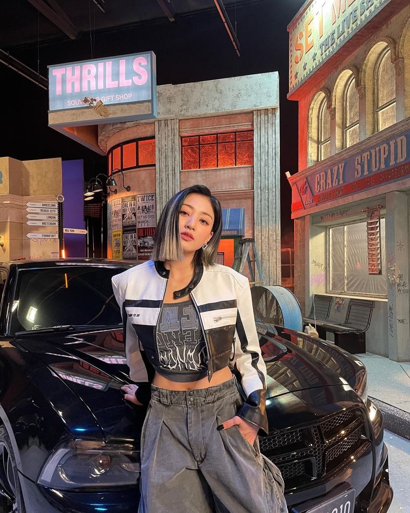 K-pop star Jihyo of girl group TWICE.