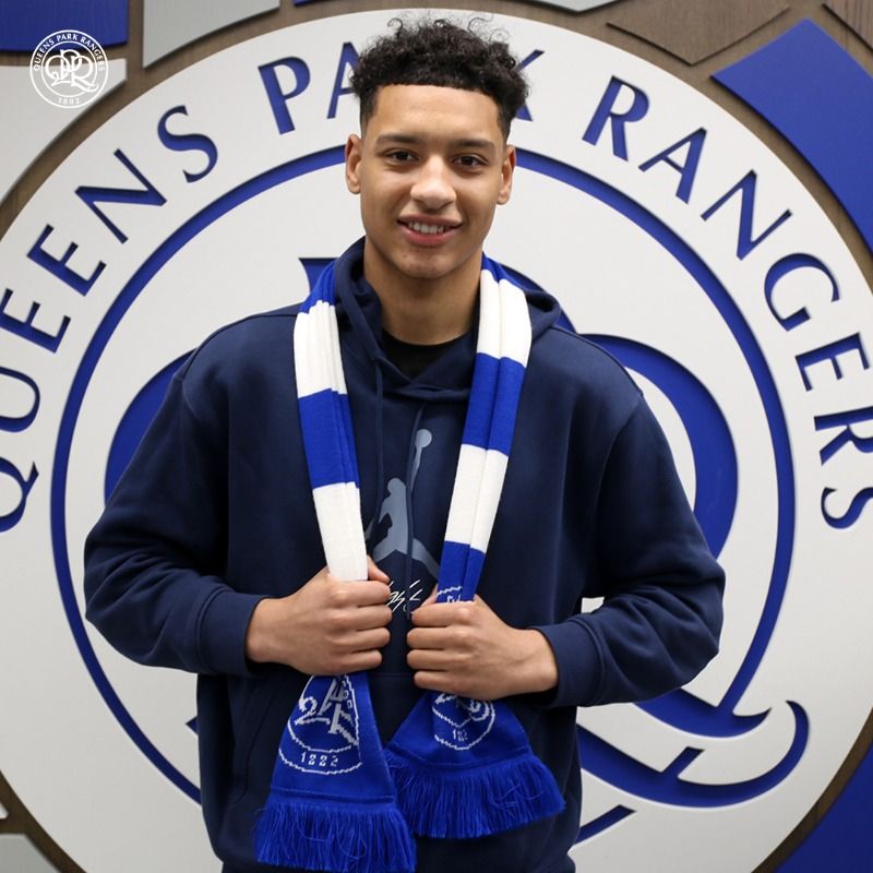 Timothy Akindileni arriving at QPR.