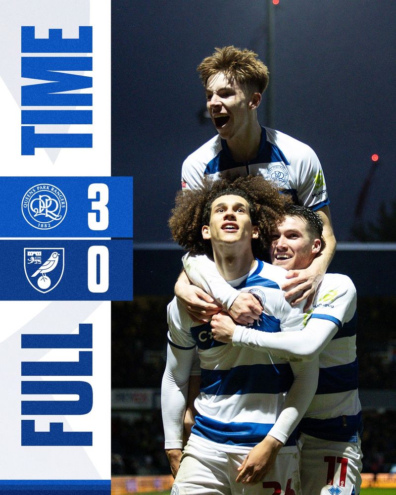 FULL TIME: QPR 3-0 Norwich City