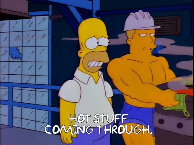 Simpsons gay steel mill