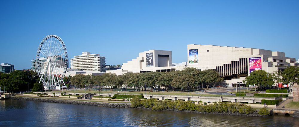 North shore photograph of Brisbane South Bank