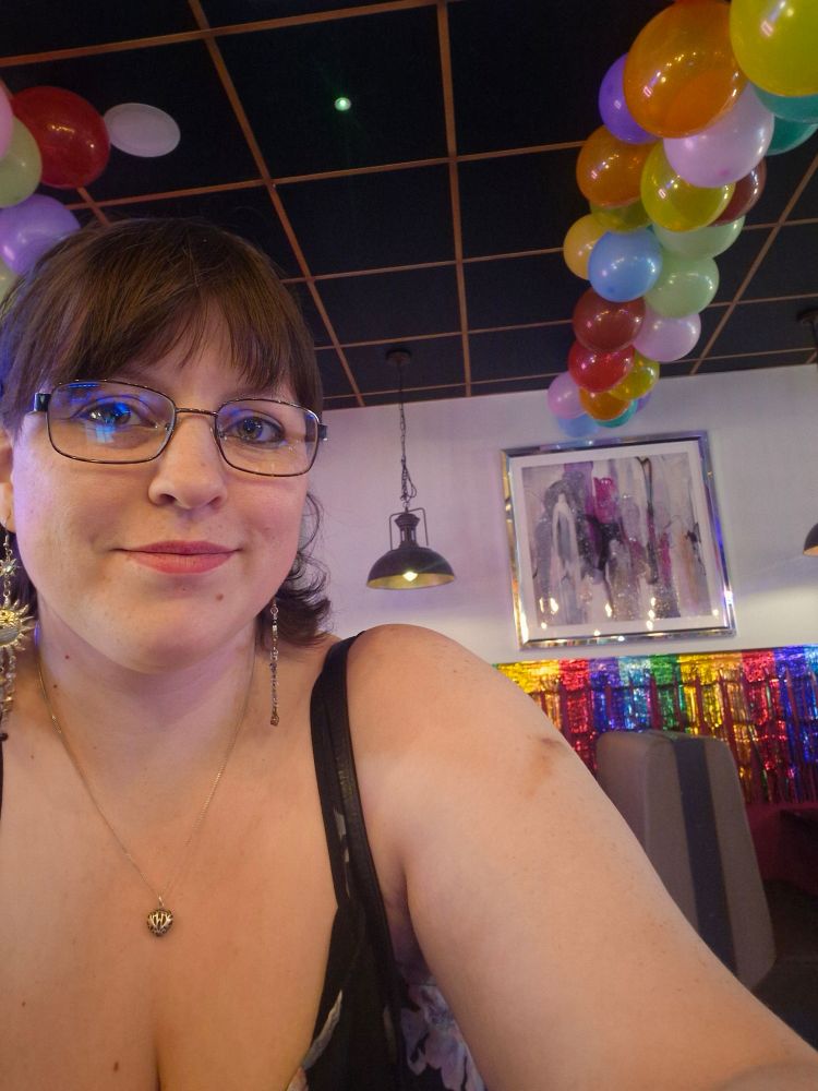 Last night, I got to see Charlie's hard work making the gay bar gayer 🌈🏳️‍🌈