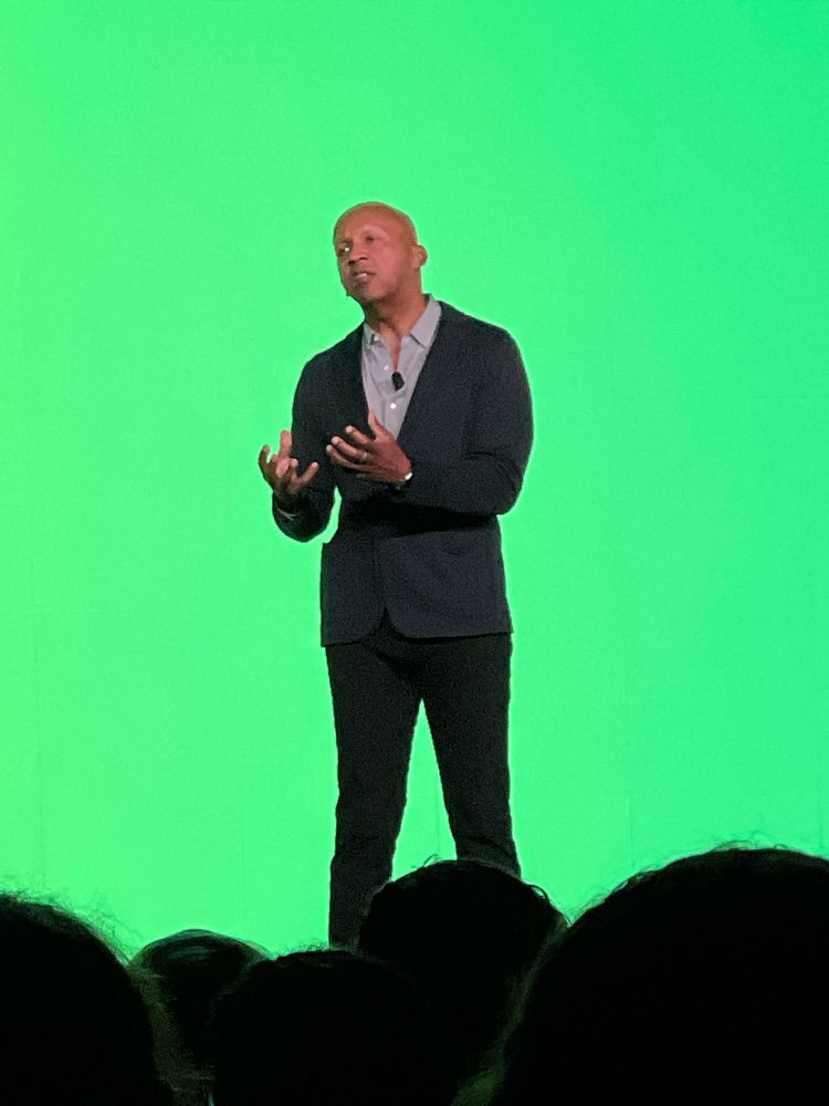 Bryan Stevenson during the Saturday general session at #NCTE24
