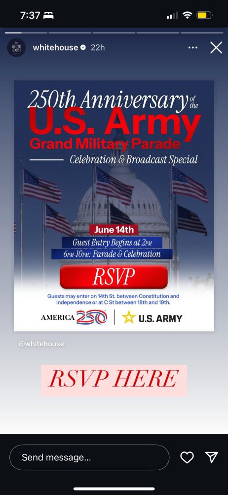 Celebration and Broadcast signal for June 14th military parade