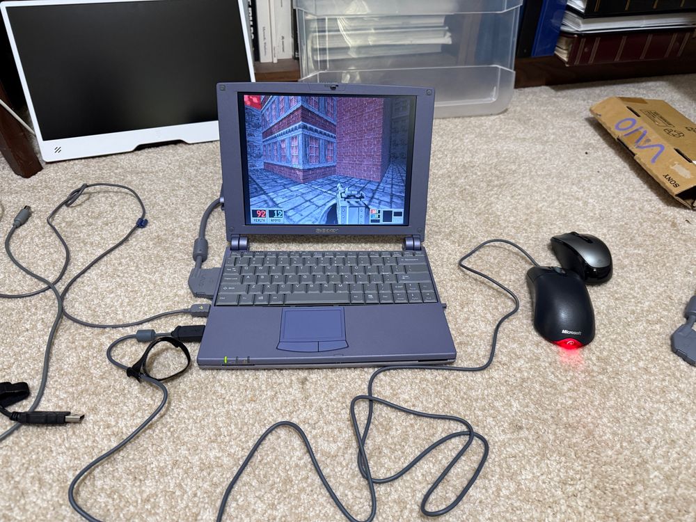 Sony Vaio Laptop running Monolith Blood