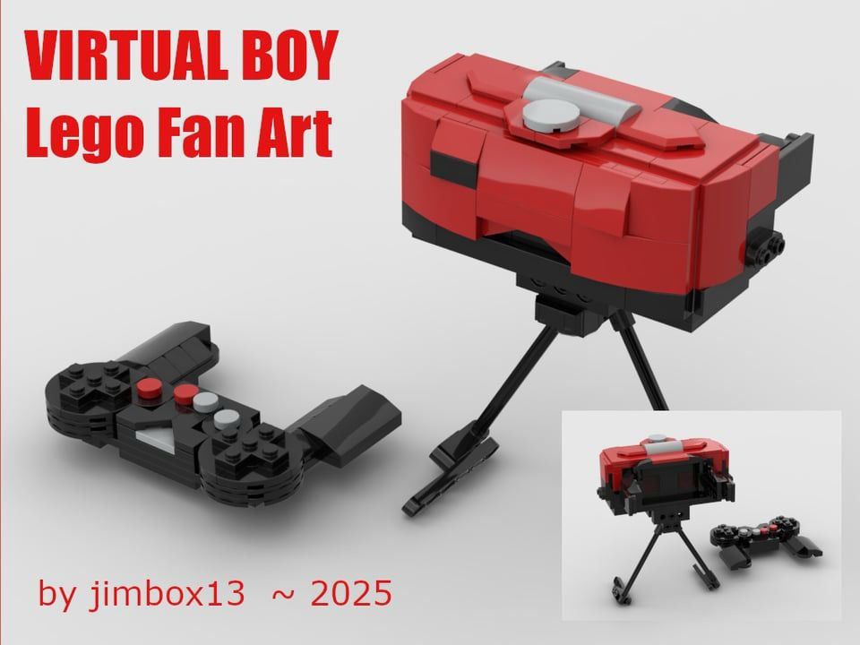 Virtual Boy model made out of lego