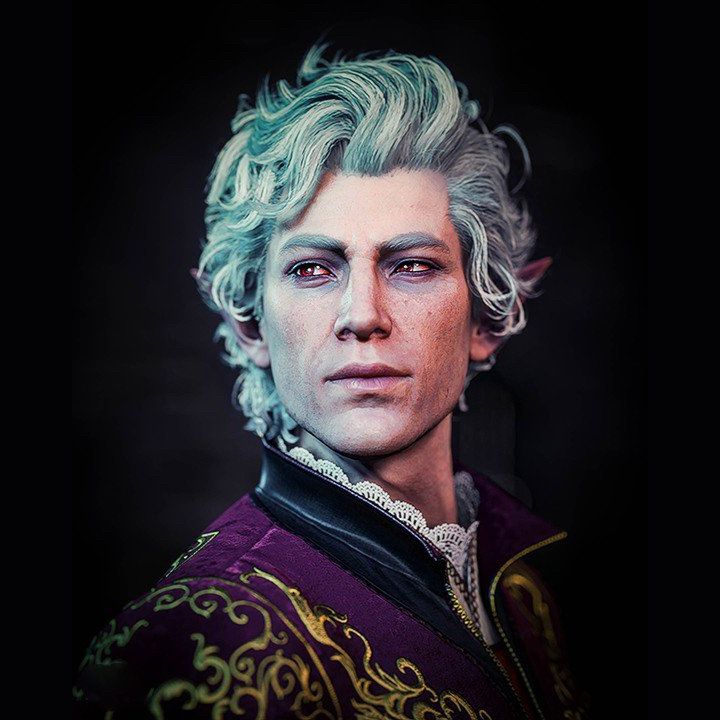 Astarion from Baldur’s Gate 3 (evil elf twink D&D style)