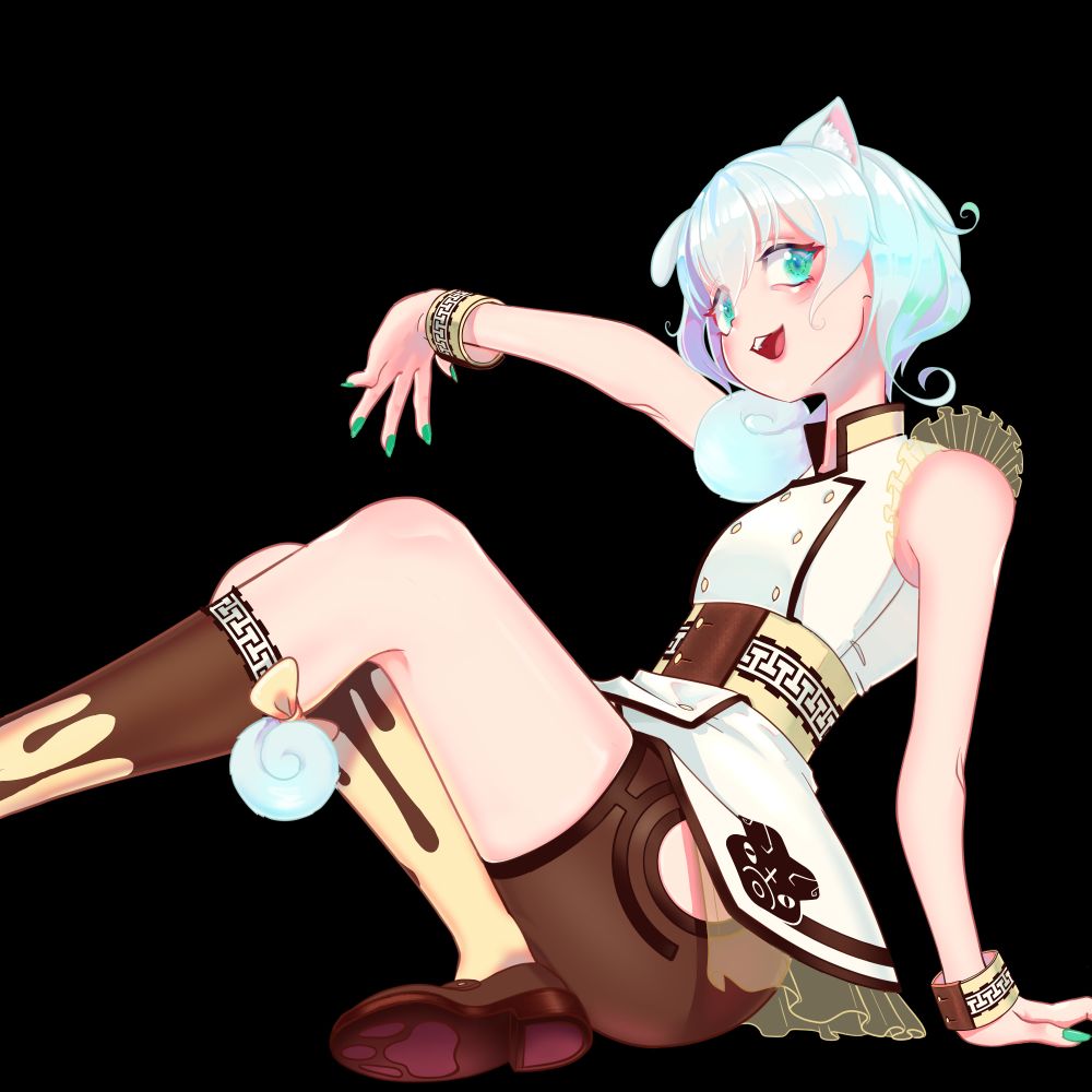 tiruff Misu Sitting with arm outstretched