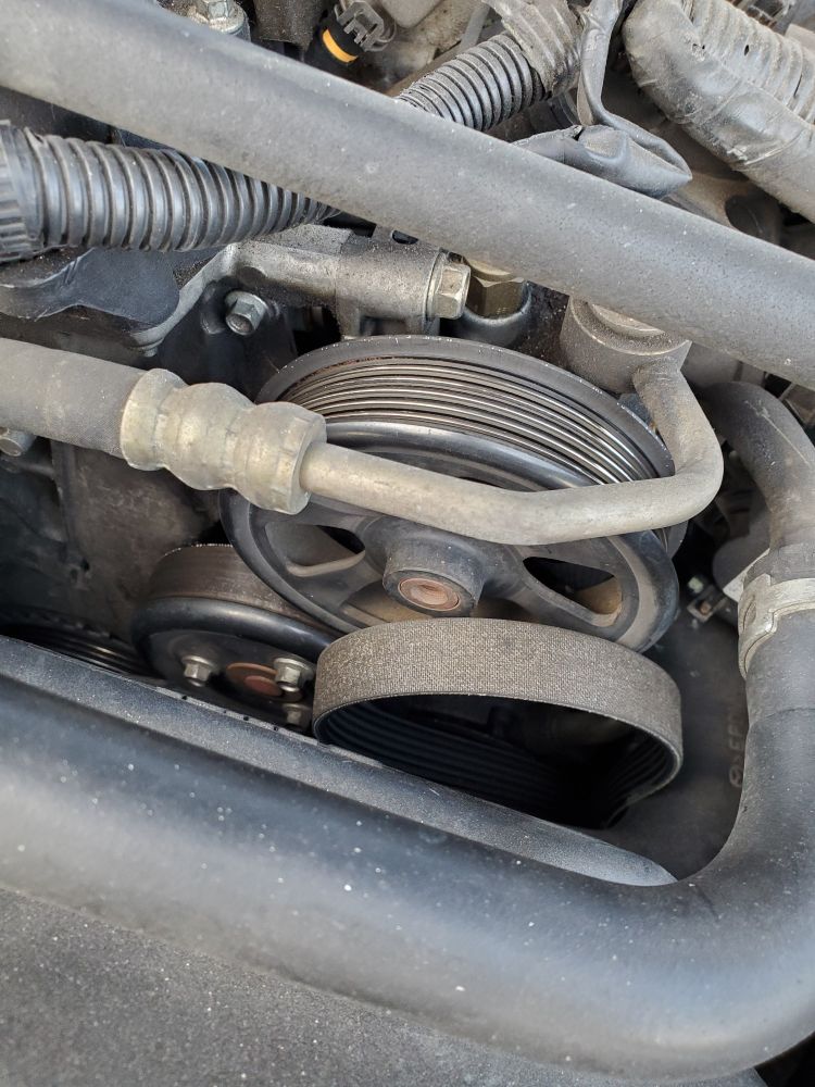 Popped the hood and this is how I found the accessory belt.