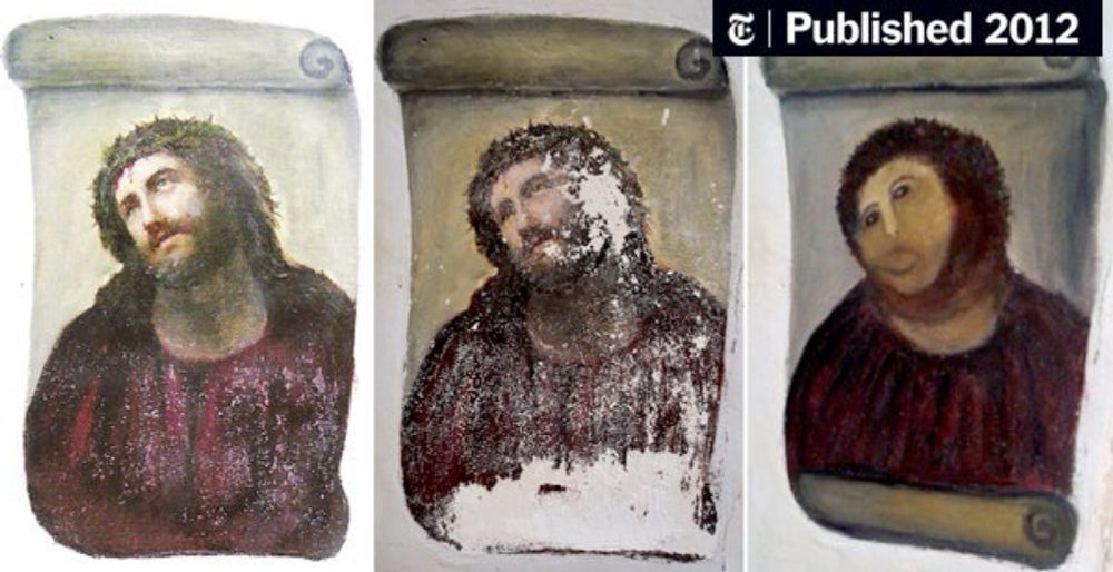 Despite Good Intentions, a Fresco in Spain Is Ruined (Published 2012)