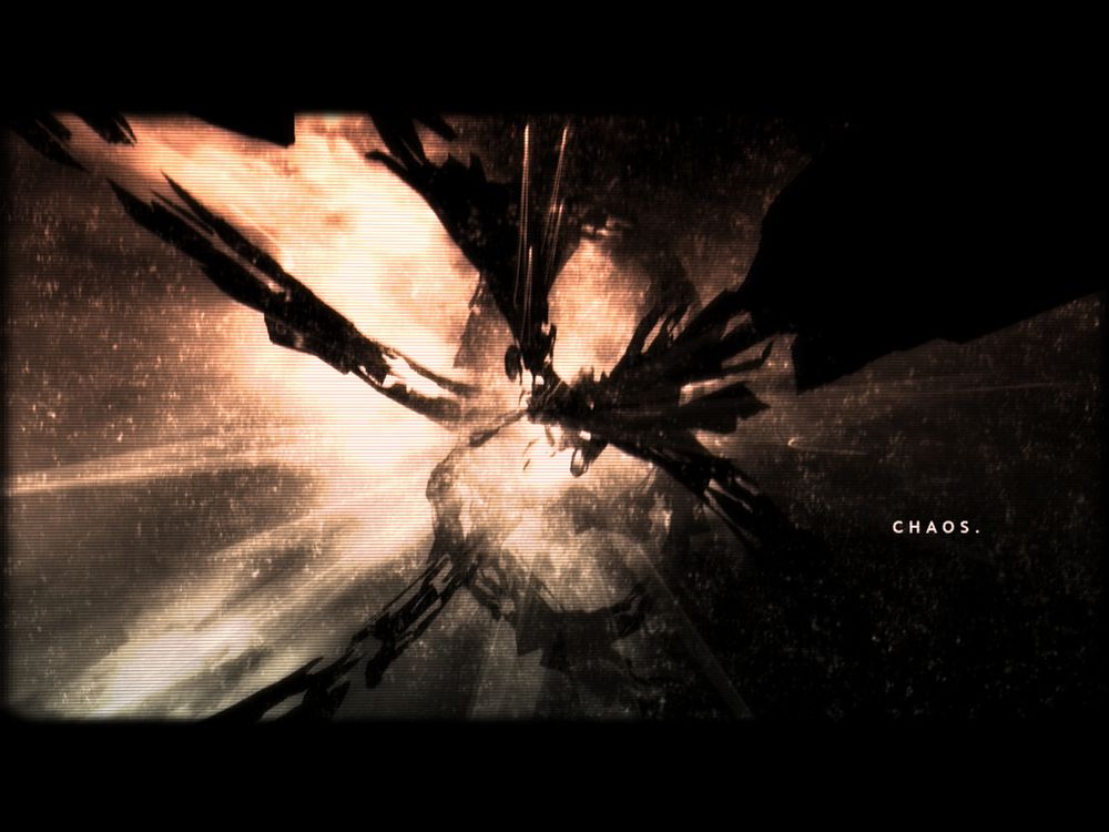 Screenshot from the 64k intro "Chaos Theory"