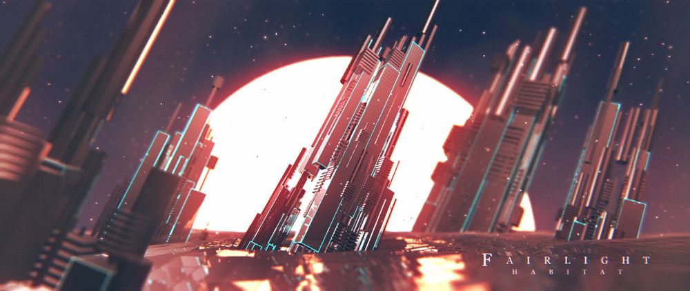 Screenshot from the 64k intro "Offscreen Colonies"