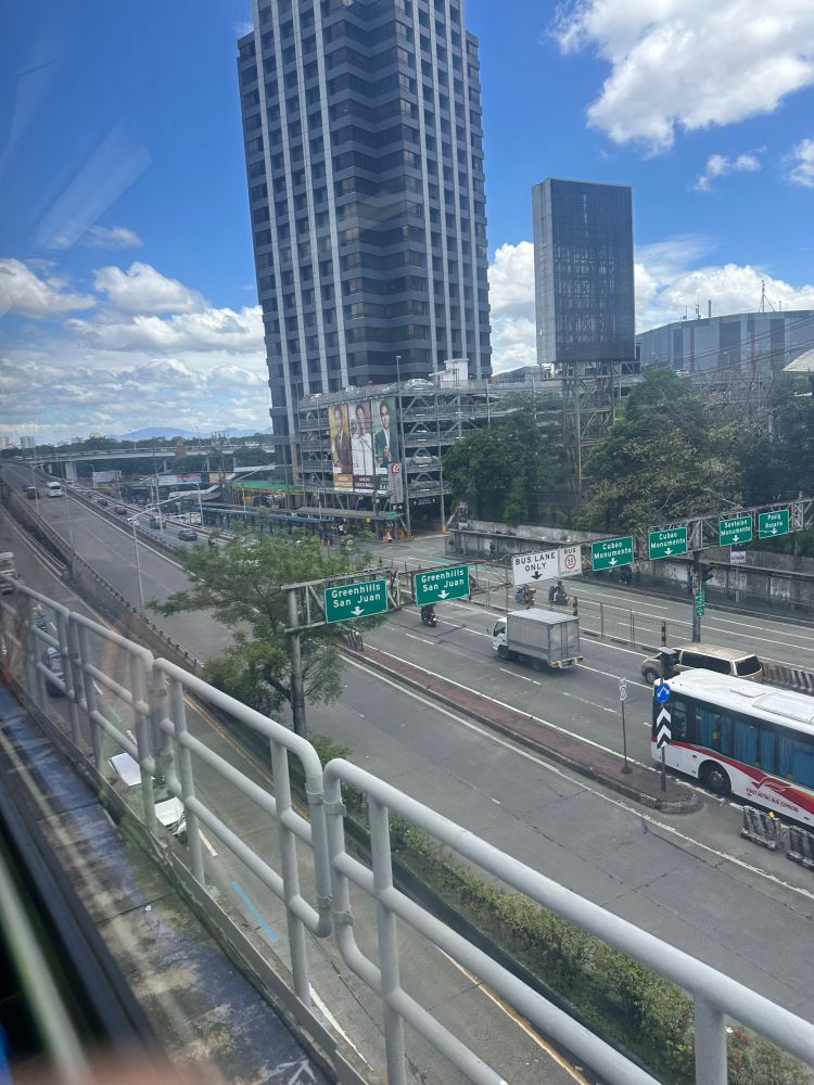 EDSA Shrine as seen from the MRT-3 