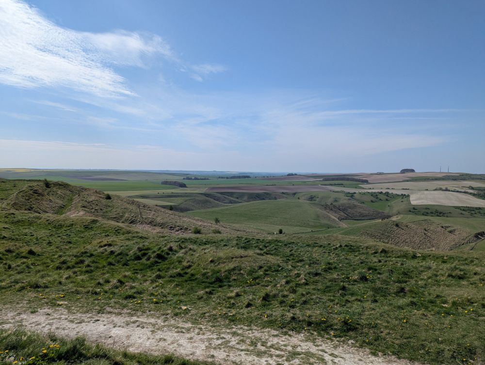 View from Oldbury Castle Hillfort, nr Cherhill Wiltshire