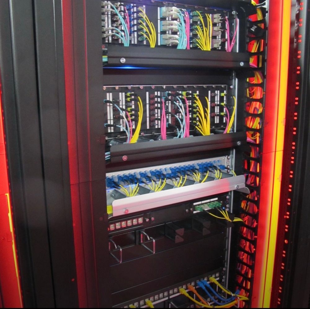 I took this photo during my fieldwork. It shows a data center server rack in a company showroom.