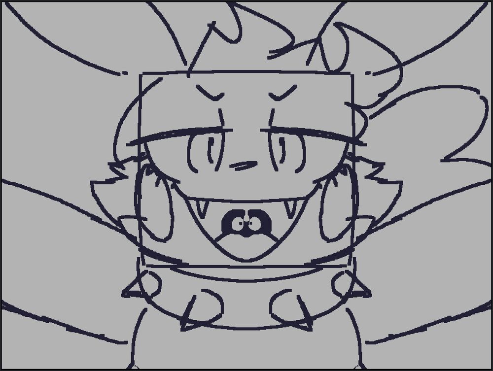battychu holding the view in front of their gaping maw, down their throat is a pair of eyes looking back out!