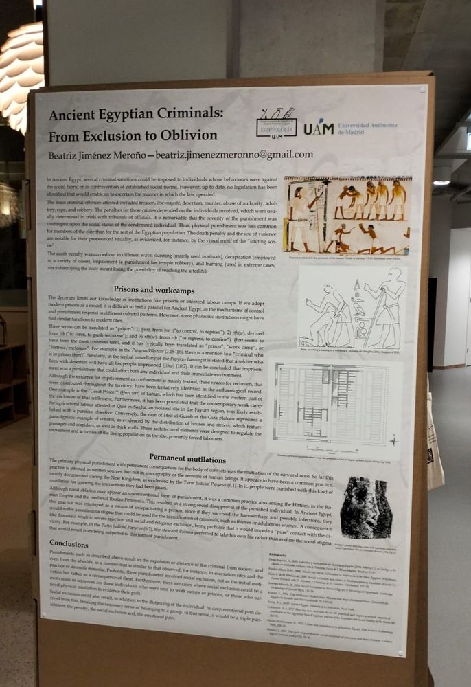 Poster presented at the conference: Ancient Egyptian Criminals. From Exclusion to Oblivion