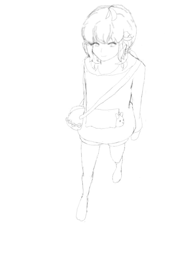 my unfinished pokemon trainersona with a pyukumuku in their hoodie pocket