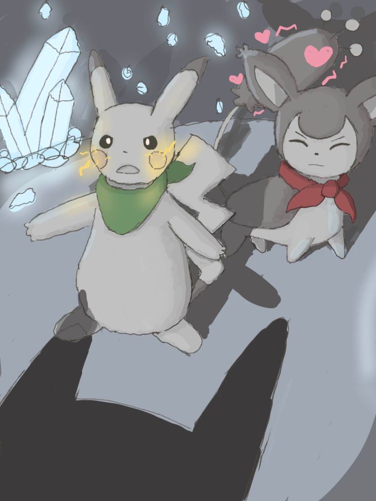 mc Skitty and partner Pikachu, Pokemon Mystery Dungeon
