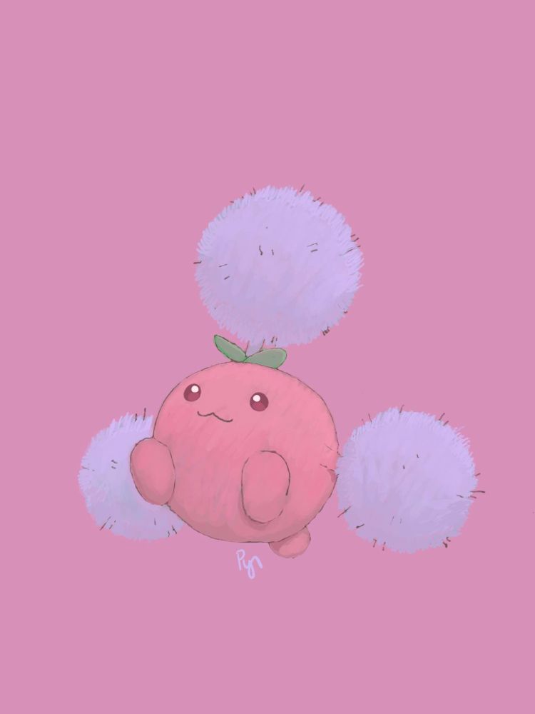 shiny jumpluff sketch