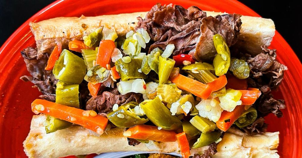 This is a home spin on the Italian beef sandwich developed for the FX on Hulu series 'The Bear.'