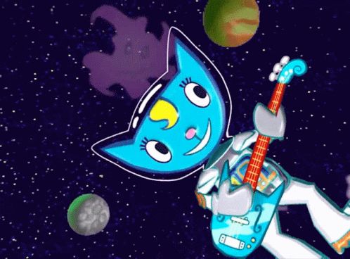 Katy Kat, a singer from PaRappa and Um Jammer Lammy in space.