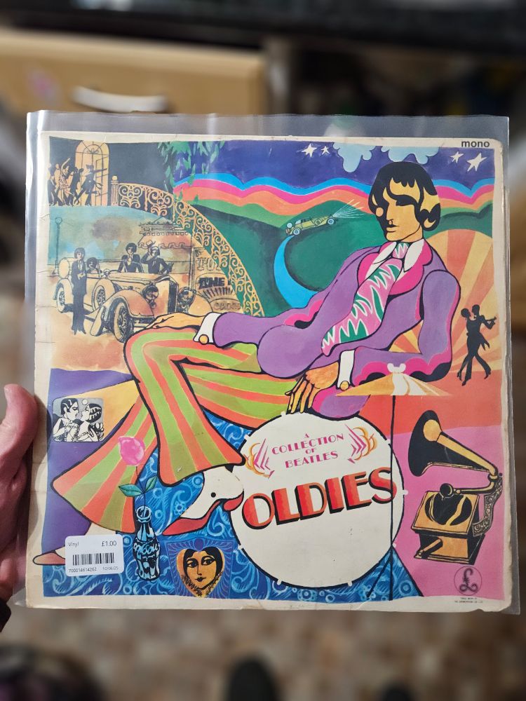 A photograph of the album "A Collection of Beatles Oldies"