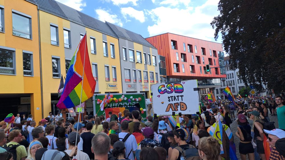 Bautzen - Kornmarkt - 3. CSD - Aufnahme - 10.08.2025 