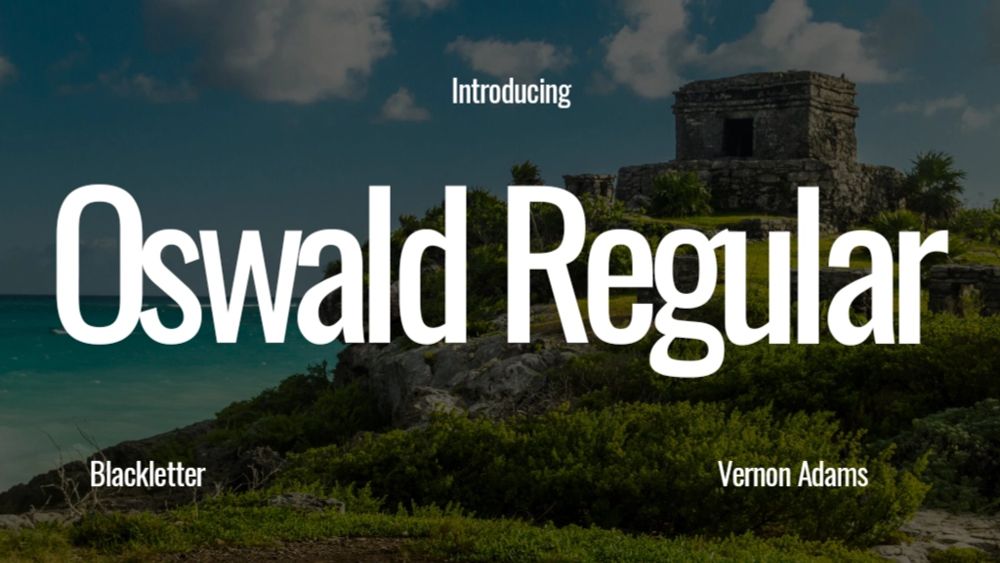 Oswald Regular | Font Free Downloads