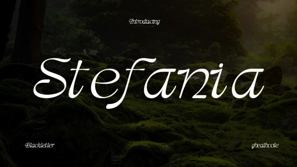 Stefania | Font Free Downloads