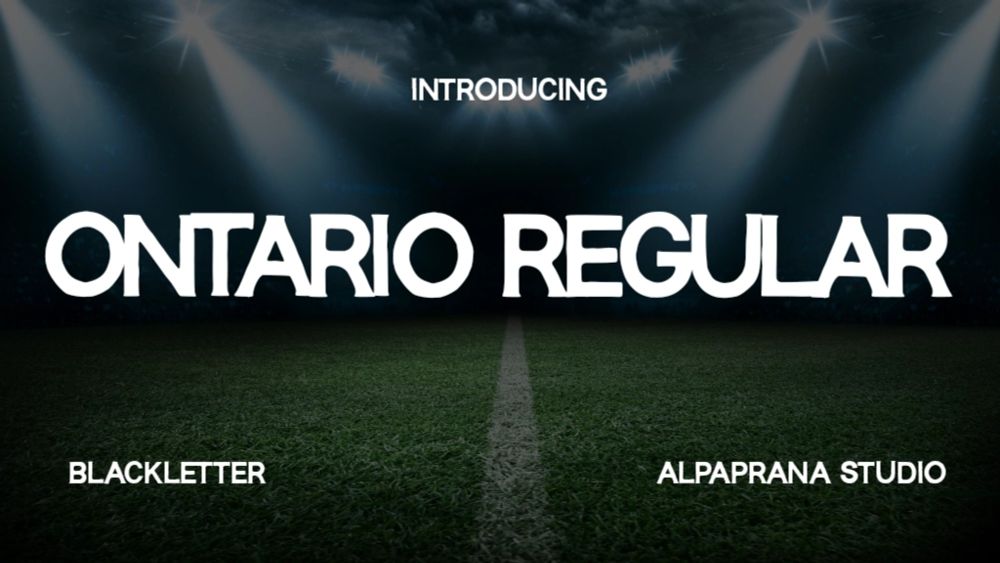 Ontario Regular | Font Free Downloads