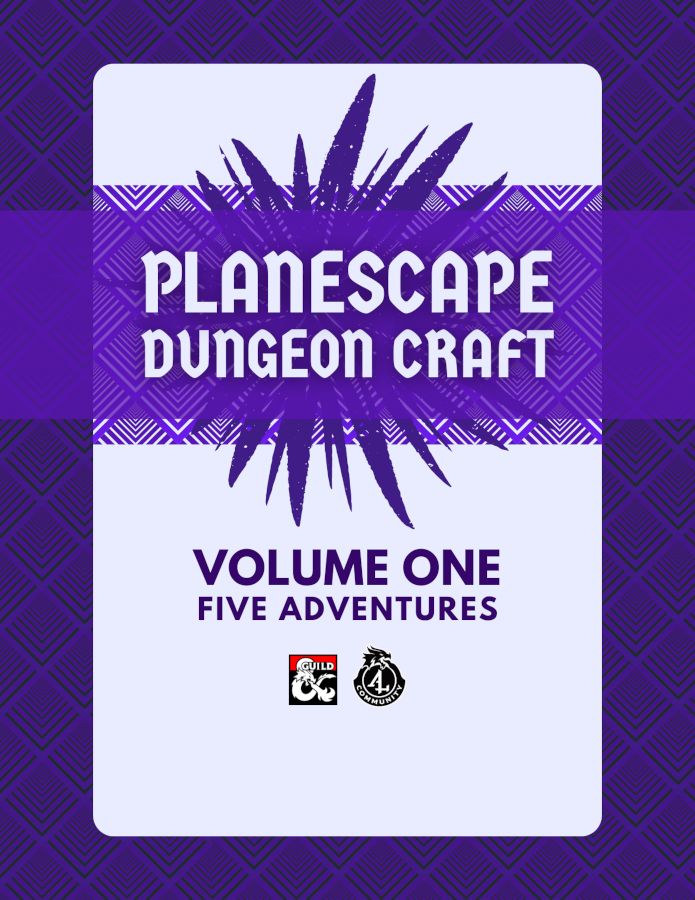 Abstract cover reads: "Planescape Dungeoncraft Volume One: Five Adventures"