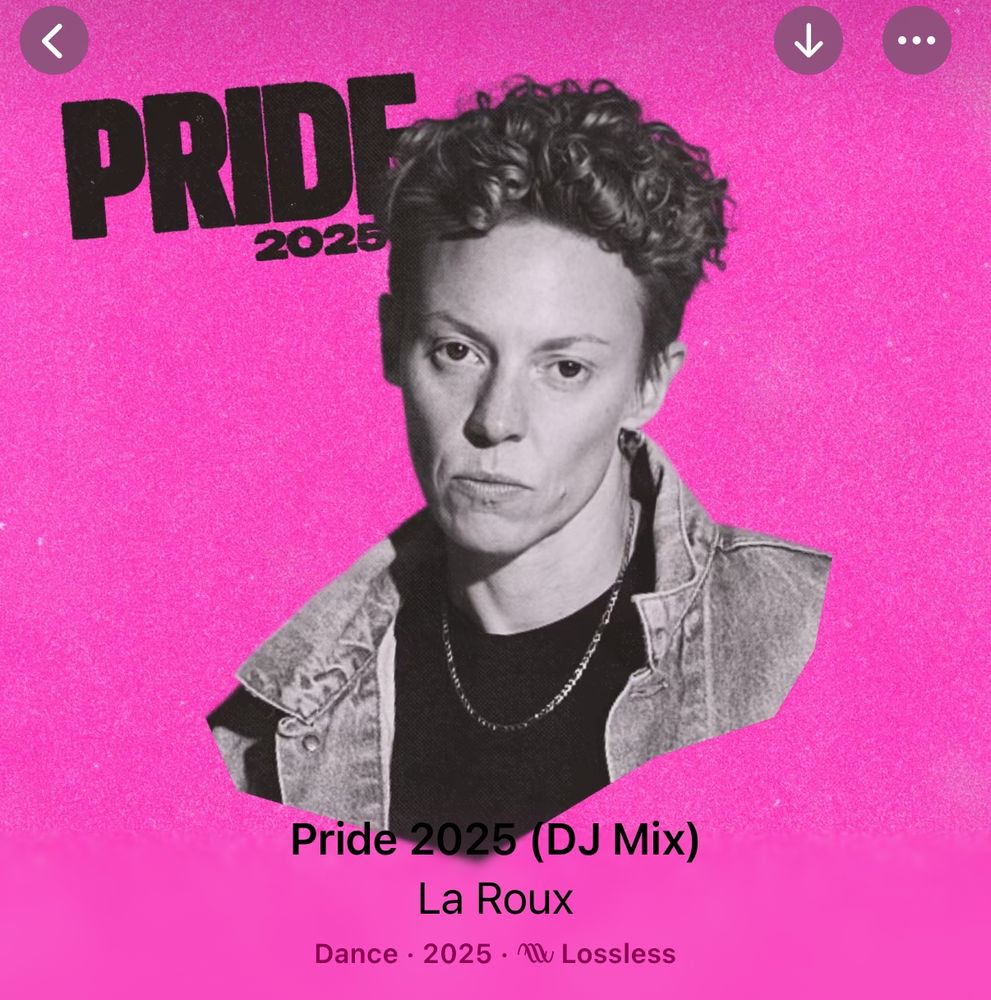 Artwork for the Pride 2025 DJ Mix by La Roux