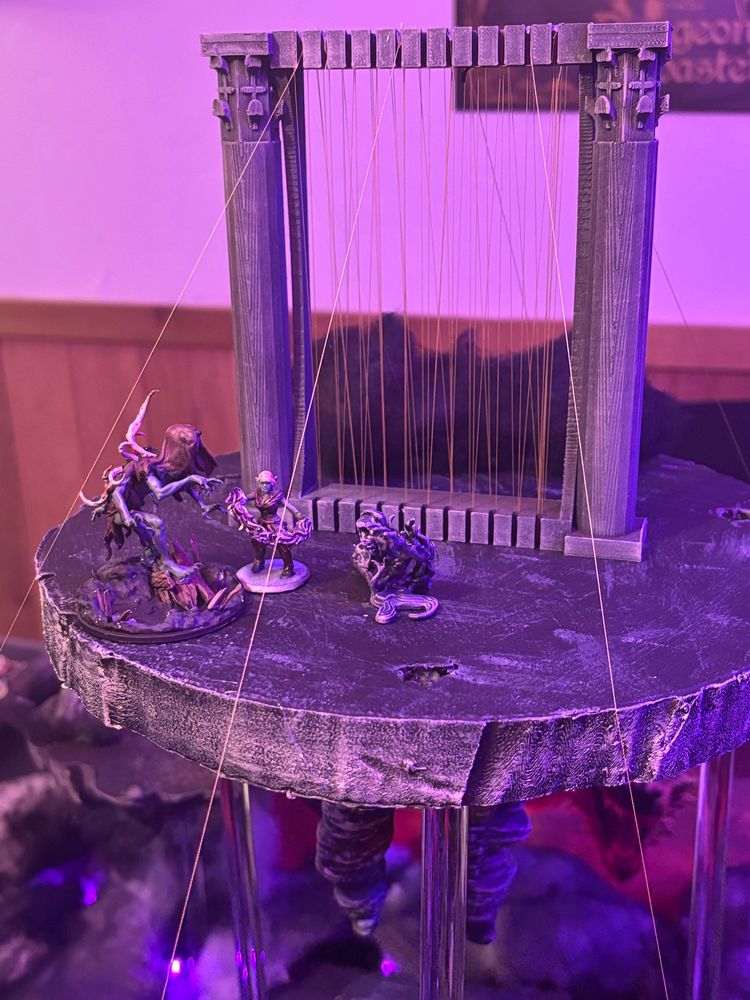 Close up of the Loom.  Monsters and shadows lurk everywhere.