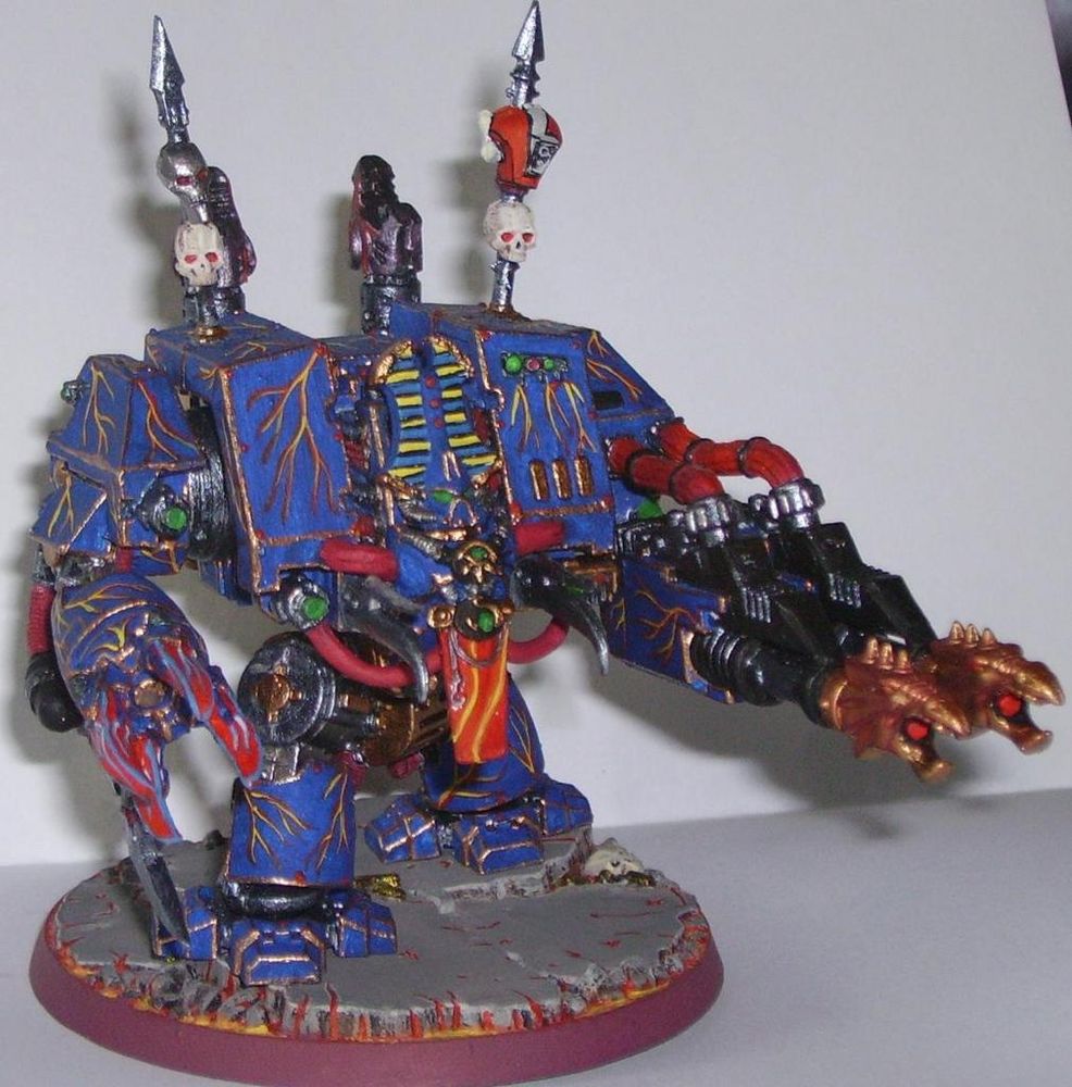 3rd/4th Edition 40k Thousand Sons Dreadnought, converted from several different kits