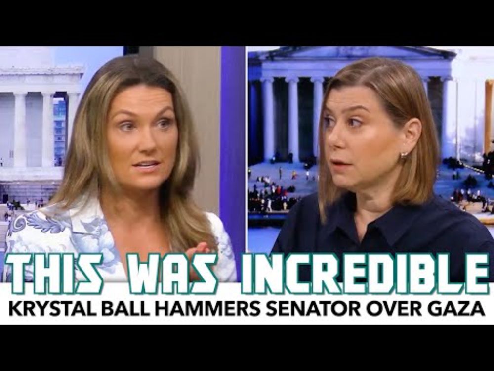 Krystal Ball Hammers Senator Over Gaza In A Way We Never See