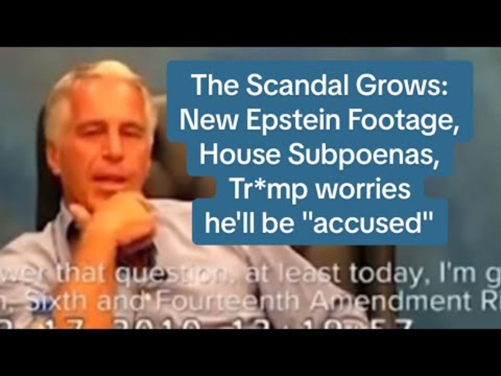 Tr*mp's Epstein Scandal Gets Much, Much Worse
