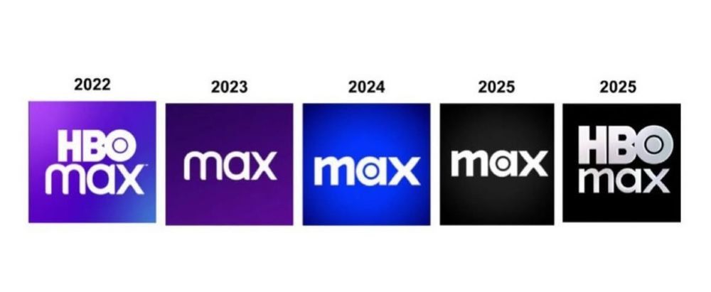 HBO max logo evolution 