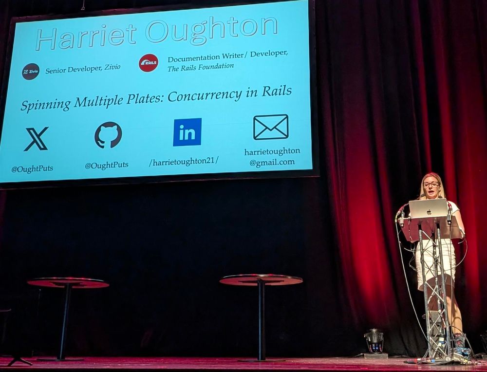 Harriet on stage