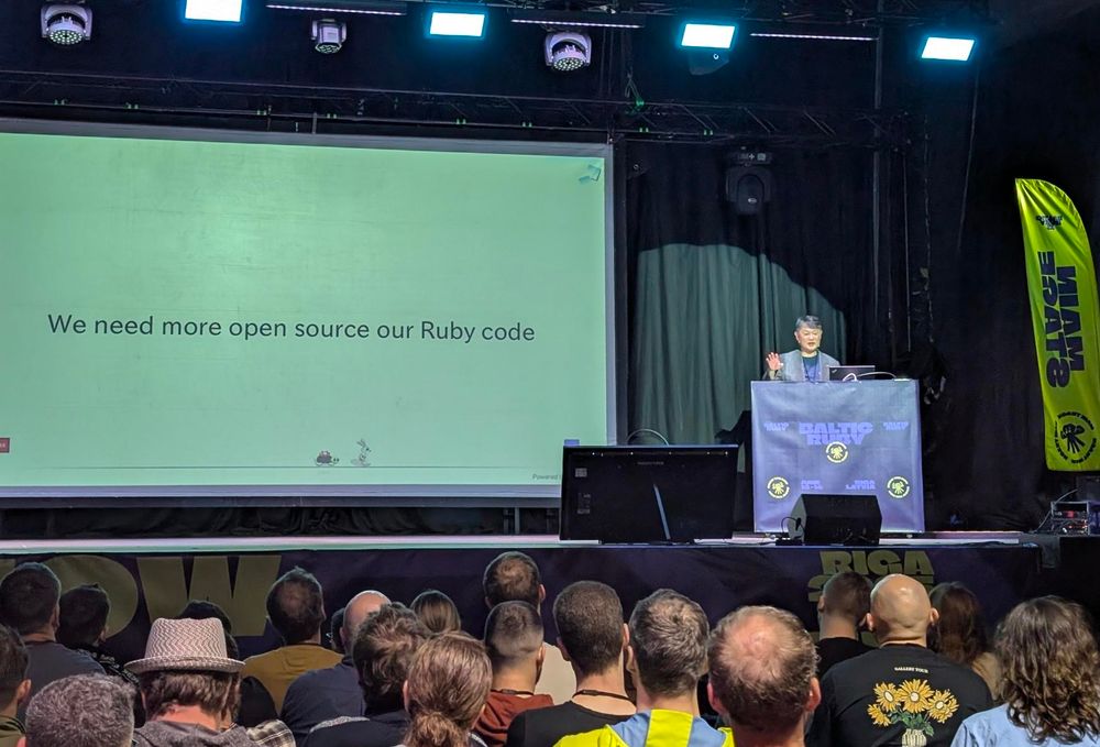 Matz on BalticRuby stage