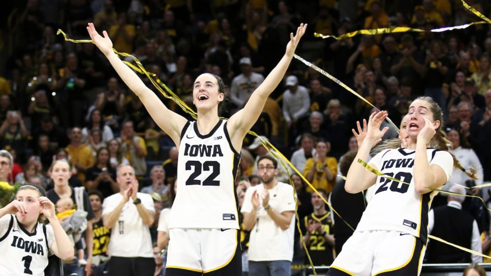 Caitlin Clark shoots past Pete Maravich on an epic day in Iowa City