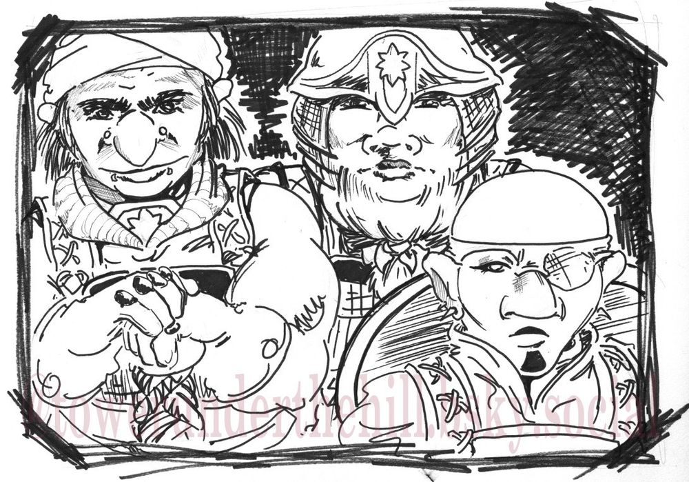 An assortment of three female dwarf soldiers in armor