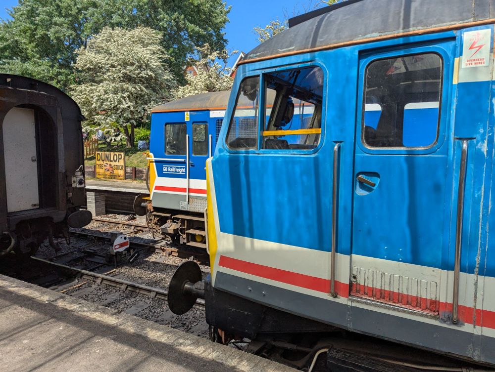 A pair of NSE locos!
Class 73 and class 47 at Swanage 