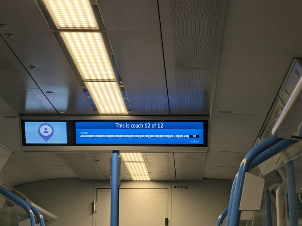 A Thameslink train interior 