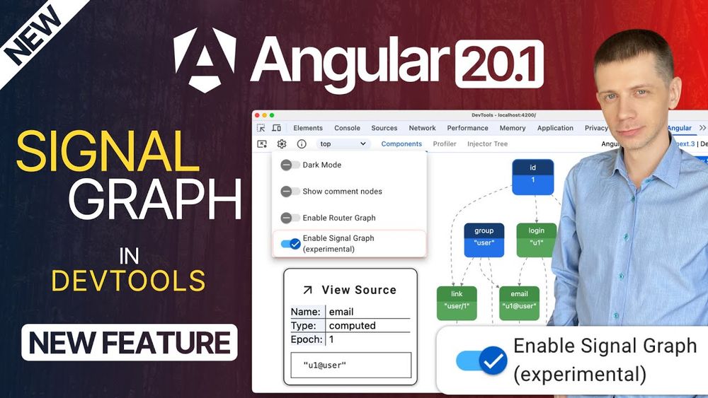 Angular 20.1: New Signal Graph in DevTools