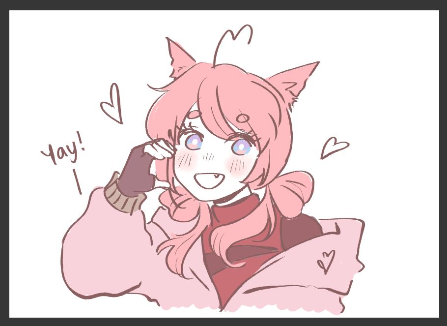 sanare posing with heart cheek in her new hairstyle