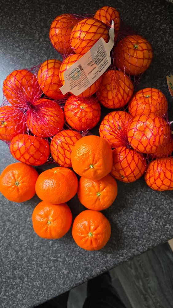 Photo of lots and lots of Easy Peelers on a counter top