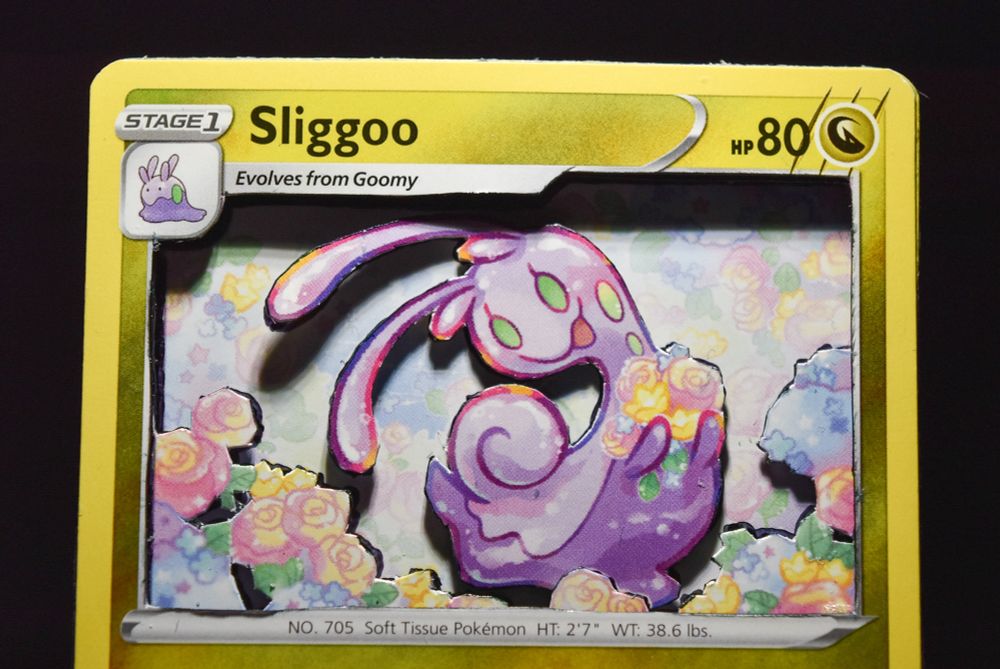 3d pokemon card of sliggoo